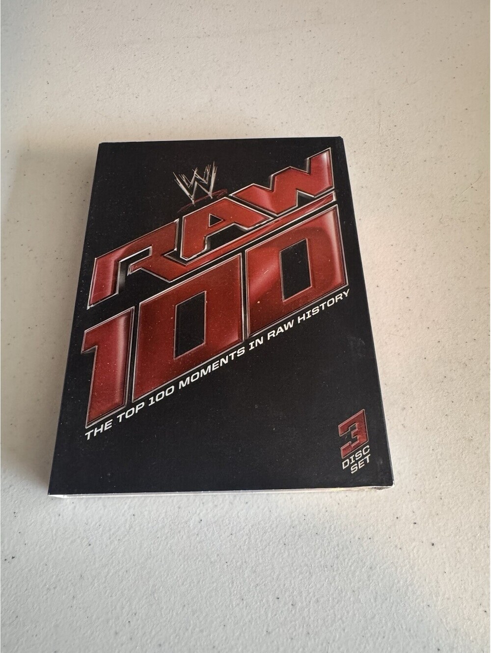 WWE Raw Top 100 Moments in Raw History 3 DVDs 7.5 Hours Used 2012